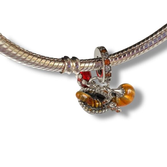 Autumn Harvest Basket S925 Sterling Silver Charm - Picture 7 of 9